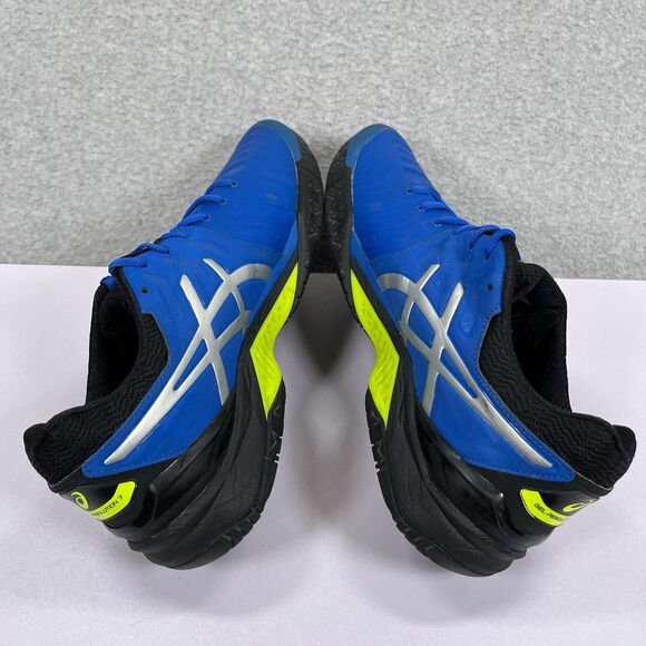 ASICS Gel Resolution 7 Shoes Mens 11.5 Illusion Blue Black Green Sneakers E701Y - Picture 6 of 13